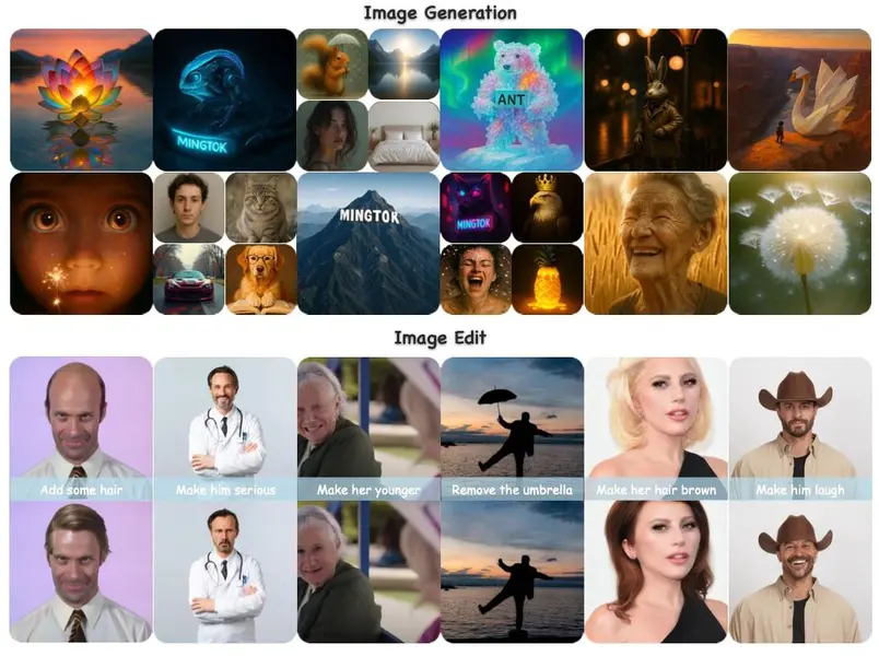 Screenshot of Ming-UniVision example by inclusionAI