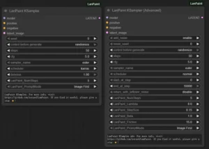 A display of the custom LanPaint ComfyUI nodes