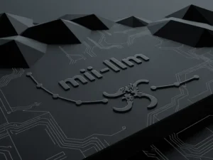 Digital wallpaper design of the mii-llm logo