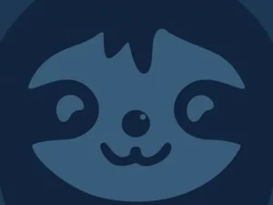 Extreme close up of the unsloth logo graphic