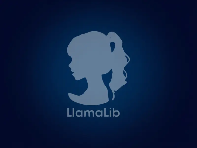 LlamaLib logo with blue gradient background