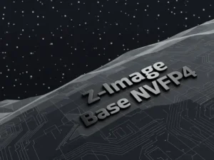 Wallpaper graphic of text for Z-Image Base NVFP4