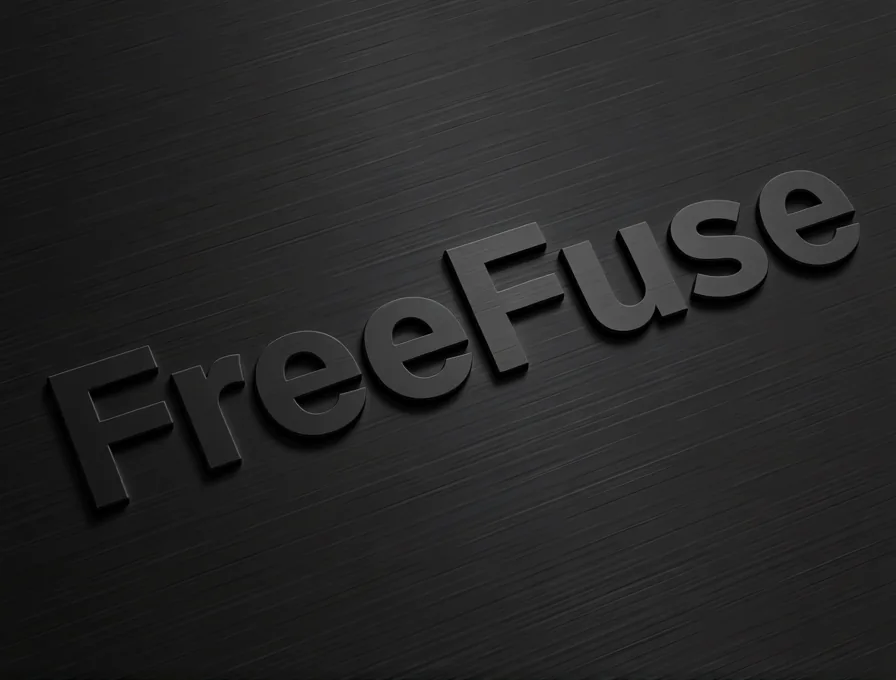 FreeFuse embossed text graphic