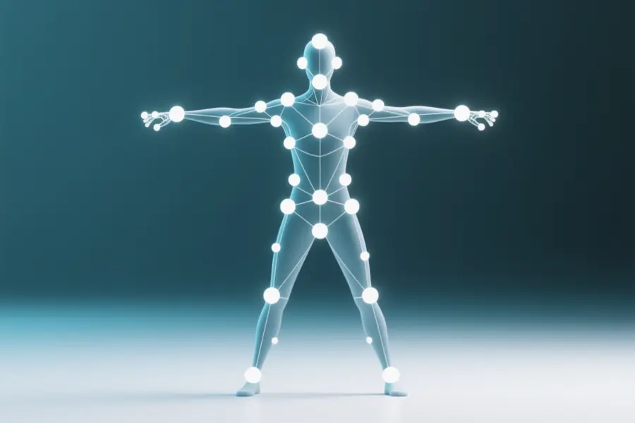 Openpose dummy posing by extending his arms
