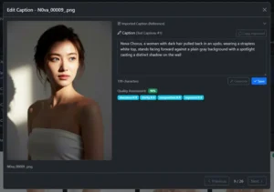 Screenshot of whatsthisaithing's free captioning tool CaptionFoundry