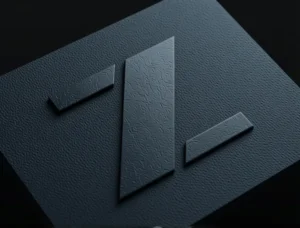 An embossed logo of the zai team