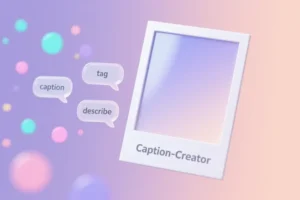 A serene composition of a large white polaroid frame with a few translucent speech bubbles drifting away.