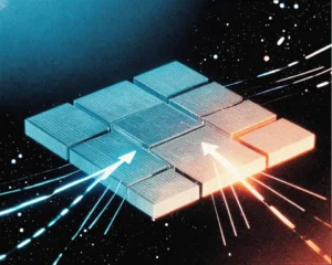 A tiled upscaler node featuring interlocking mosaic tiles with glowing edges and upward scaling arrows.