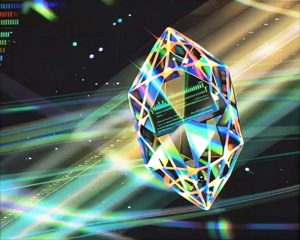 A luminous gemstone representing the gemma-4-12B-it model.