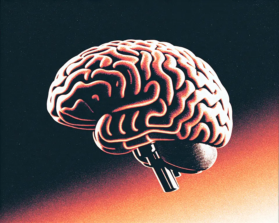 A robotic brain the robotic brain is made up of a smooth metallic glass texture.