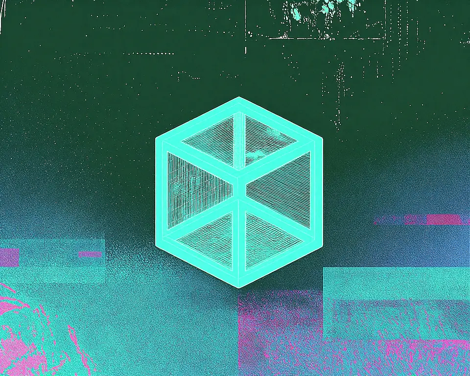 A stylized node box from a visual scripting interface with a transparent wireframe shell.