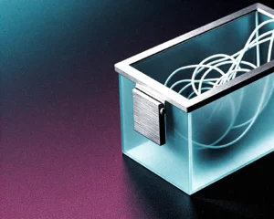 Digital futuristic minimalist modular toolbox with smooth metallic edges.
